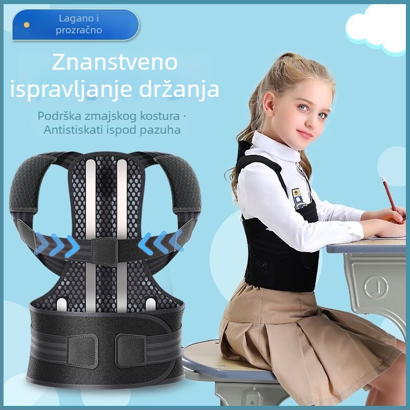 Korektor držanja za odrasle—unisex, nevidljiva otvor ramena, uspravna potpora leđa, model šuplja konstrukcija