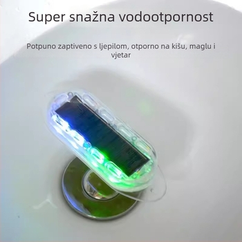 Solarna upozoravajuća svjetiljka za vozila - vodootporna, 12V, 5W, 0,1A, model 100