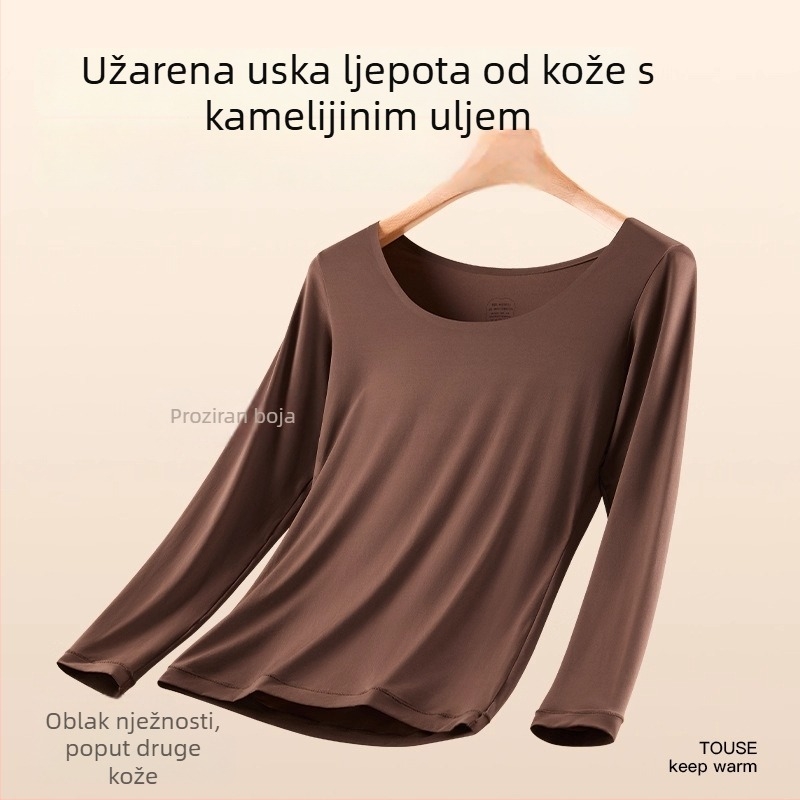Žensko termalno donje rublje od najlona – osnovni sloj grijanja, top s dugim rukavom i duge hlače, anti-statistički, antibakterijski, lagan i tanak materijal.
