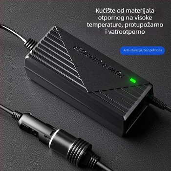 Automobilski pretvarač 220V AC u 12V DC sa utičnicom za upaljač, 120W, ABS kućište