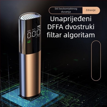 Qunchi J1 automobilski tester alkohola, aluminijska legura + PS, 0,65 W, detekcija koncentracije alkohola