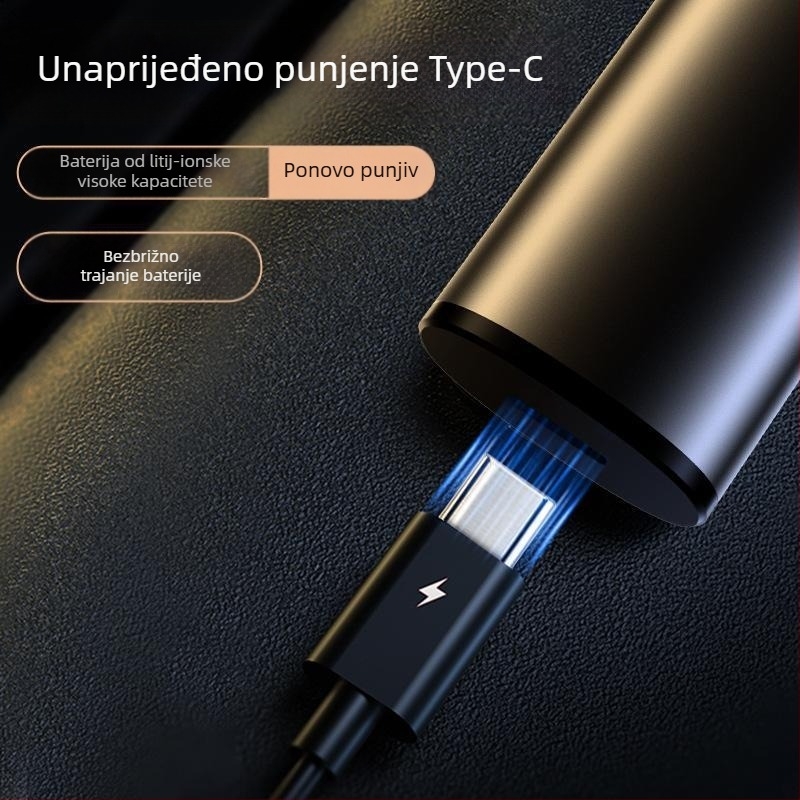 Qunchi J1 automobilski tester alkohola, aluminijska legura + PS, 0,65 W, detekcija koncentracije alkohola