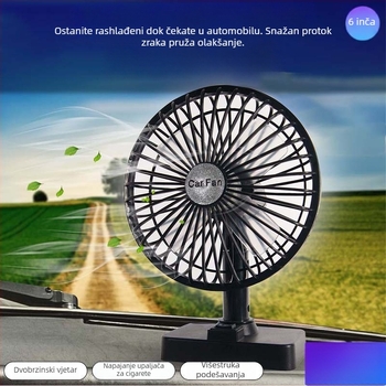 Automobilski ventilator ABS AC-2309 (Materijal: ABS, Snaga: 3W, Model: AC-2309)
