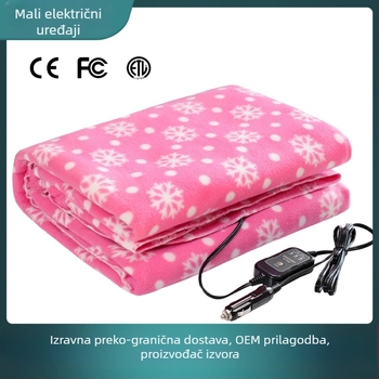 Auto električna deka s pliš materijalom, 12V, 45W, inteligentna kontrola temperature, model Bw3