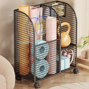 Korpa za pohranu za joga prostirke, fitness opremu i košarku – od željeza, brend Evesigar/isi home, model 2287213467688077312, stil modernu jednostavnost