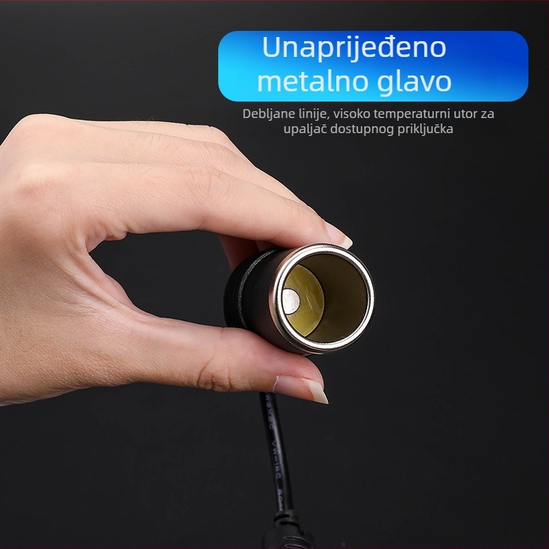 Automobilski pretvarač 220V na 12V, 10A, 120W - napajanje usisavača, pumpe za zrak i malog hladnjaka