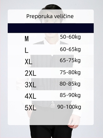 Muška down vesta, 90% bijelog gusjeg pera, 40–52 g punila, lagana i tanka, bez kapulje, za jesen/zimu