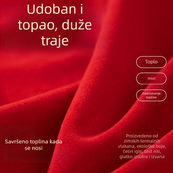 Unisex termoski set donjeg rublja — Akril 30-50% smjesa, osnovni materijal Terylene, flis podstava, ekstra debeli 301-350 g/m², gornji dio s dugim rukavima i duge hlače