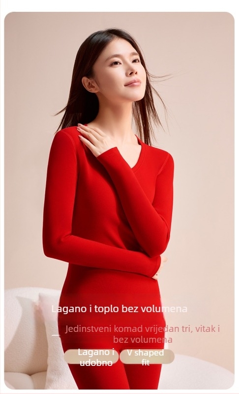 Unisex termoski set donjeg rublja — Akril 30-50% smjesa, osnovni materijal Terylene, flis podstava, ekstra debeli 301-350 g/m², gornji dio s dugim rukavima i duge hlače