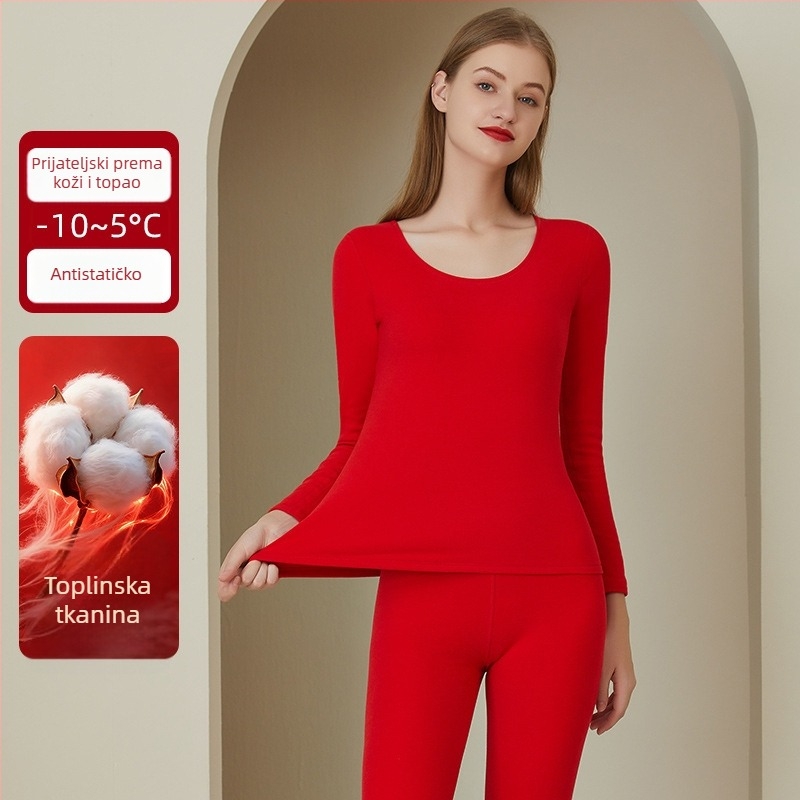 Unisex termoski set donjeg rublja — Akril 30-50% smjesa, osnovni materijal Terylene, flis podstava, ekstra debeli 301-350 g/m², gornji dio s dugim rukavima i duge hlače