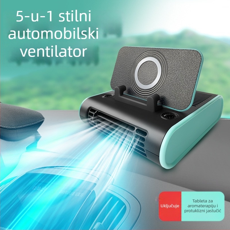 Automobilski ventilator za ploču FL-110 Filmat, ABS, 12V/24V, kompaktan i prenosan