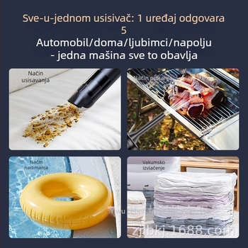 Onai bežični ručni usisavač za automobil, 11.1V, 100W, usisna snaga 16000 Pa, funkcija sterilizacije