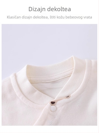Unisex dječji top od 100% pamuka, Brushed, V-izrez, bez kapuljače, za proljeće i jesen