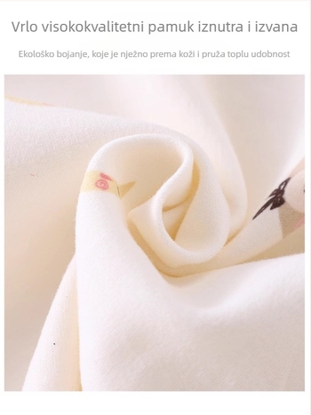 Unisex dječji top od 100% pamuka, Brushed, V-izrez, bez kapuljače, za proljeće i jesen