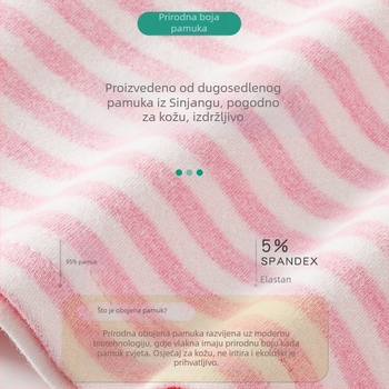 Dječja debela termalna pamučna majica — poluvrata visoka ovratnica, 95% pamuk, unisex, za dob 3–8 godina