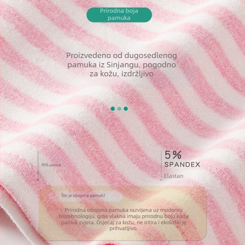 Dječja debela termalna pamučna majica — poluvrata visoka ovratnica, 95% pamuk, unisex, za dob 3–8 godina