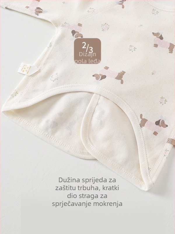 Novorođeni dječji top u stilu monaha, 100% pamuk, češljani materijal, okrugli izrez, unisex