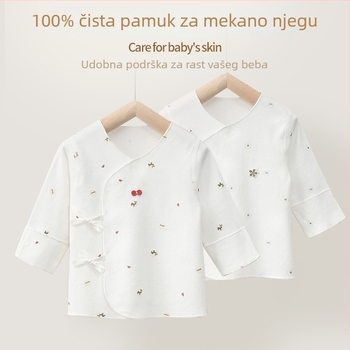 Nova beba pamuk top s dugim rukavima, V izrezom, 100% pamuk, za sve sezone
