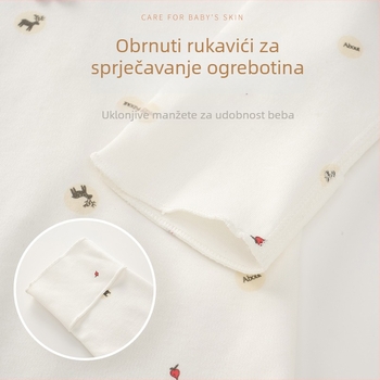 Nova beba pamuk top s dugim rukavima, V izrezom, 100% pamuk, za sve sezone