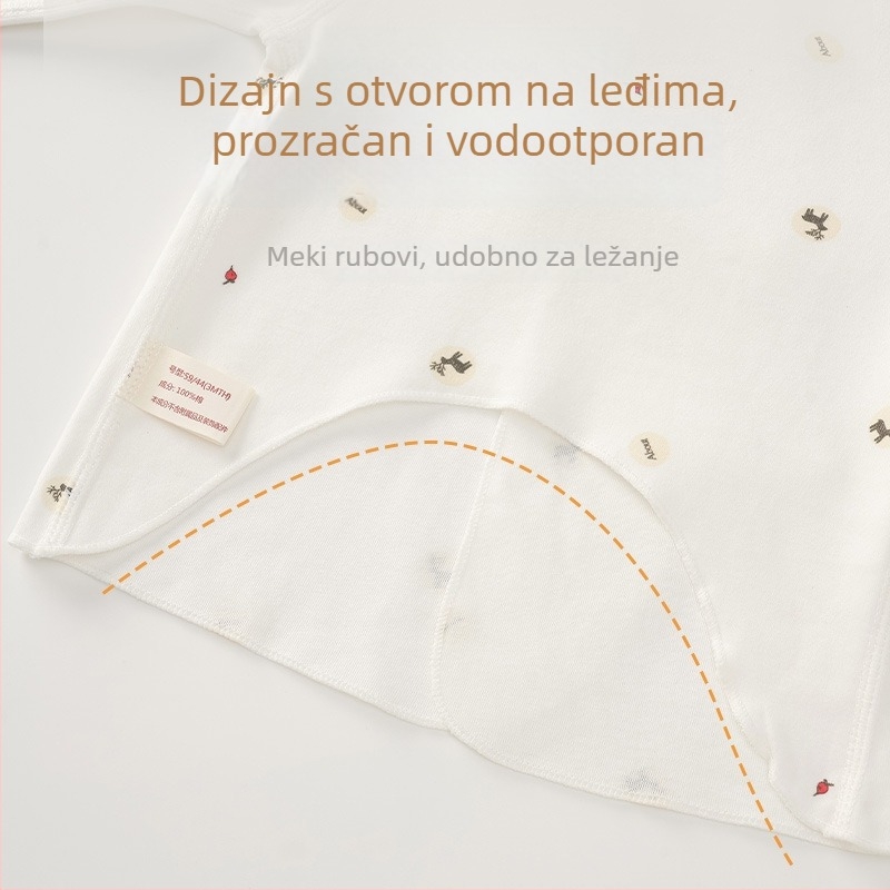 Nova beba pamuk top s dugim rukavima, V izrezom, 100% pamuk, za sve sezone