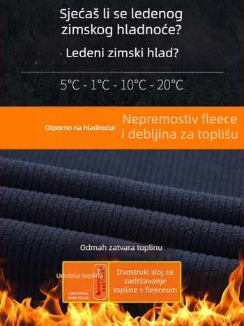 Muška fleec jakna s grafenskom podstavom, kapuljača, stojeći ovratnik, termalno vanjsko korištenje