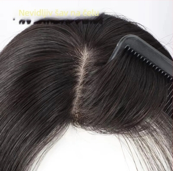 Dijel za kosu za žene – pravo ljudska kosa, ravne, ručno tkanje, visoka kruna; model Bangs hair piece, OEM/domaće, podrijetlo Henan