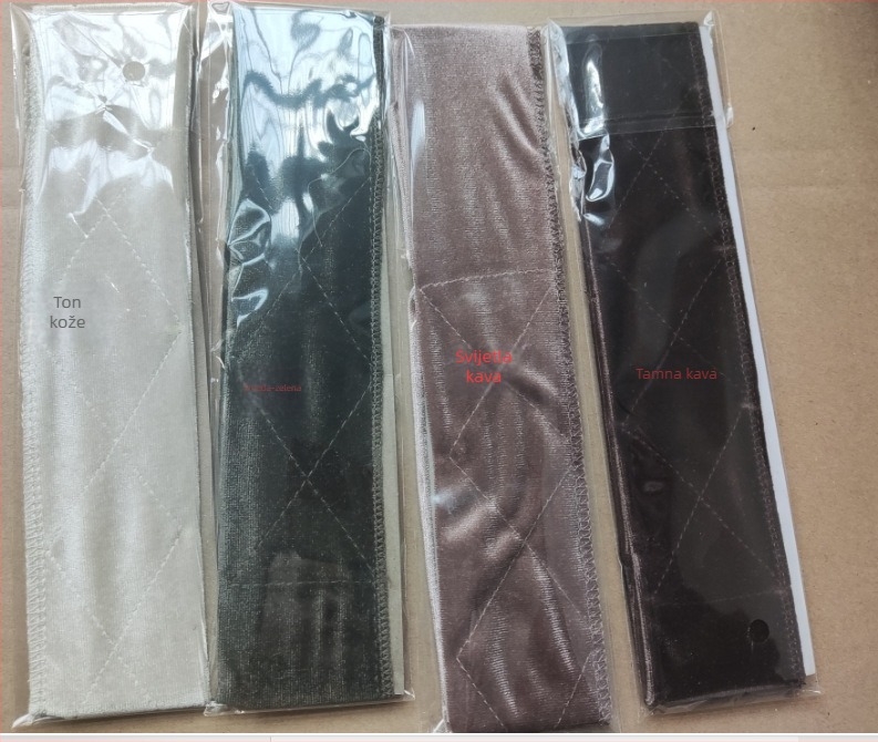 Velcro traka za glavu za sport i jogu, baršun materijal, ručna izrada, unisex, karirani uzorak (Materijal: baršun; Obrada: ručna izrada; Tip: Velcro traka za glavu; Stil: unisex; Uzorak: karirani)