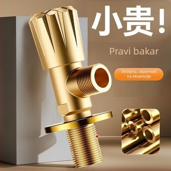 Kutni ventil, 201 nehrđajući čelik, zidni montaža, univerzalna upotreba, unutarnji promjer 4 točke, normalni tlak