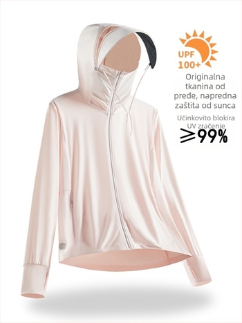 Kapuljačasti vanjski windbreaker s UV zaštitom, najlonom, brzo suši, prozračan, za ribolov i planinarenje