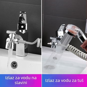 Podijeljivač vode za slavinu, prijenosni plastični model YC-004, ručna instalacija