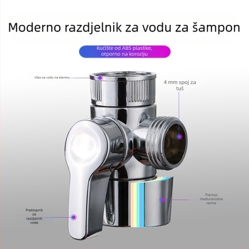 Podijeljivač vode za slavinu, prijenosni plastični model YC-004, ručna instalacija