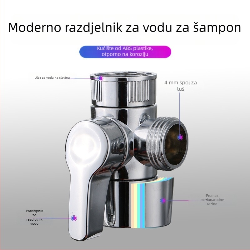 Podijeljivač vode za slavinu, prijenosni plastični model YC-004, ručna instalacija