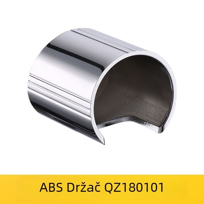 Držač za zid za pištolju za pranje od ABS plastike, kromirani završni sloj, ugradnja bušenjem, model QZ180101, težina 20 g