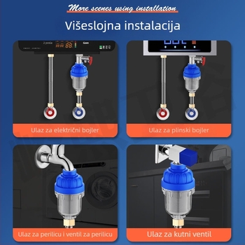 Predfiltr za kućni električni bojler, ABS plastika, modernog minimalističkog stila