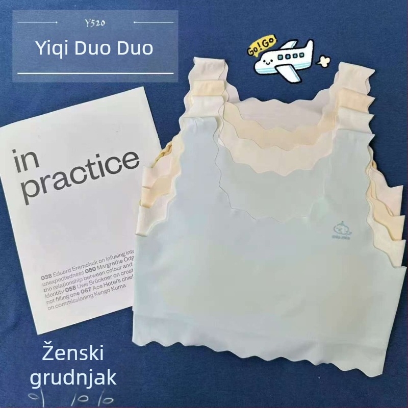 Dječji sportski grudnjak za djevojčice, Yiqi Duoduo, pamuk, mekana obrada, za djevojčice 8+ godina i visine iznad 140 cm, pogodan za sve sezone