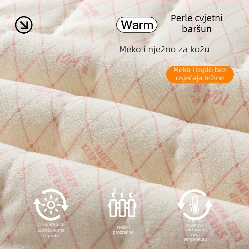 Ženski termalni vest s vunenim punjenjem, fleec podstavom, debeli, za jesen i zimu, osnovni sloj
