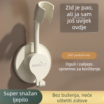 Držač tuša bez bušenja, zidni držač tuša, univerzalan i podesiv, model Hszhijia, moderan minimalistički dizajn