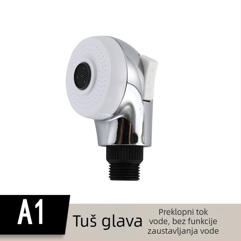 Tuš glava XH121 - plastična, prenosna, navoja za pričvršćivanje, režimi pjene i kiše, kromirani završni sloj