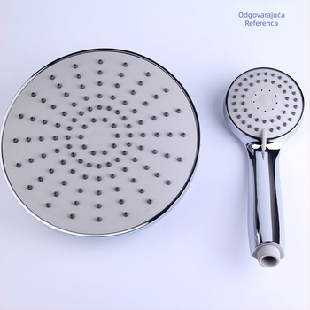 Tuš set s kapom za kišu, ABS materijal, elektroplatinirani završetak, minimalistički stil