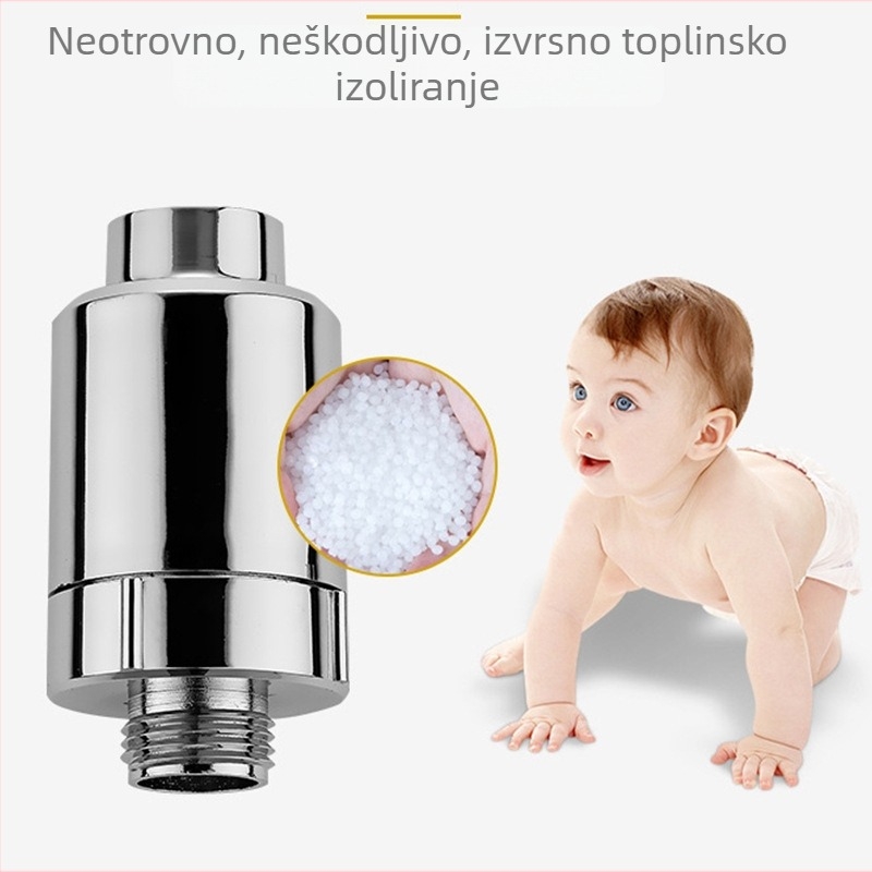 Filter za vodu za tuš ABS • Prijenosno • Rotacijska instalacija • Funkcija kišnog mlaza • Radna temperatura 0–100°C