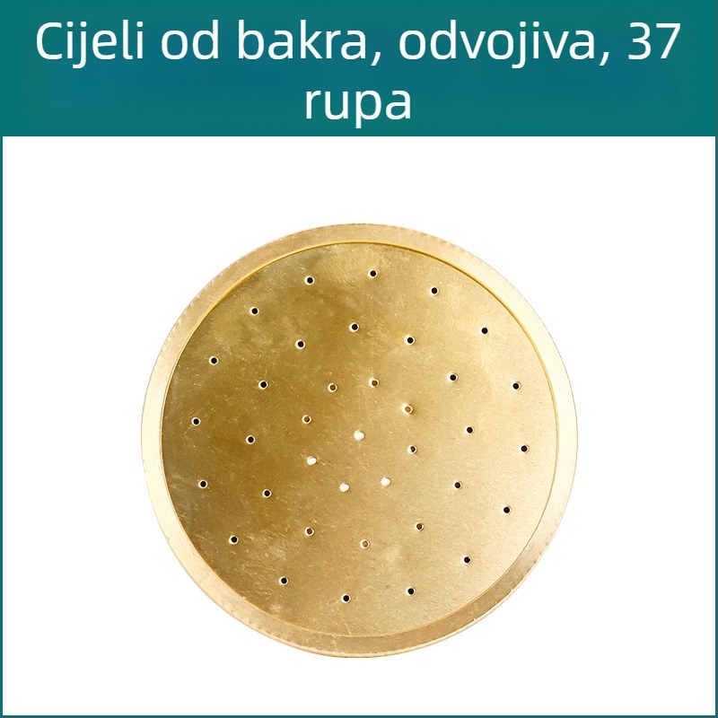 Tuš glava, ručna, europski stil antičkog dizajna, kišna funkcija, spoj s navojem, metalna konstrukcija