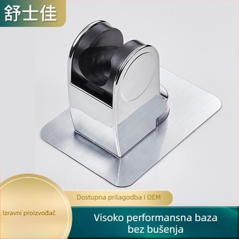 Držač za tuš glavu bez bušenja, ABS materijal, elektroplirano završno obrađivanje, radna temperatura 0–100 °C, nominalni tlak 1,6 MPa, moderni minimalistički stil