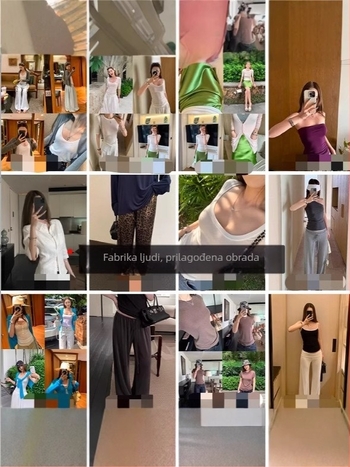 Ženski bezrukavni T-shirt s umetkom za dojke, seksi stil, pamuk-lin miks, okrugli izrez, kratka dužina, verzija s desnim ramenom