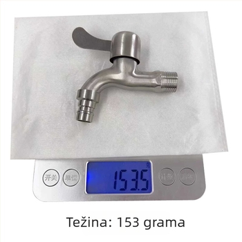 Slavina za perilicu rublja od 304 nehrđajućeg čelika, model 084, brušeni završetak, jednoručni upravljač