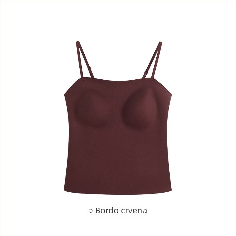 Termalni prsluk s integriranim grudnim jastučićima, Nylon tkanina, veluru završnica, kapuljača, jednovrstna