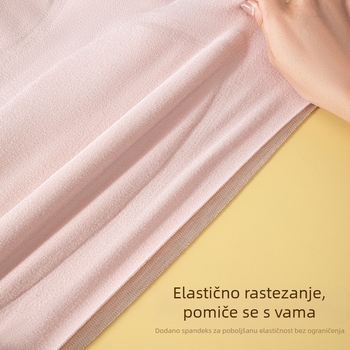 Termalna vest za djevojčice - okrugli izrez, jednoslojna, poliester vlakno, debeo materijal 251-300 g/m²