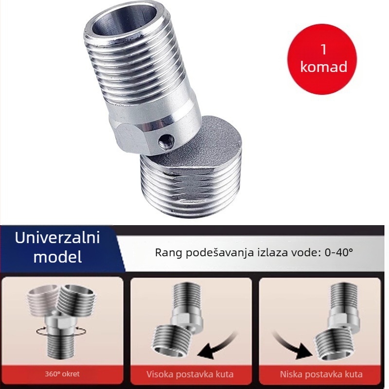 Tuš kutni spoj, bakar, univerzalni, 1 kom, moderan minimalistički stil