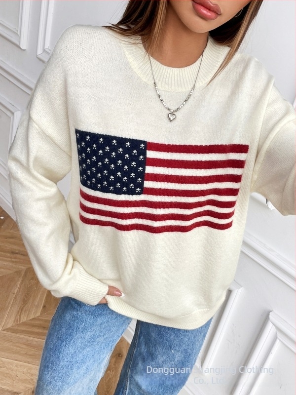 Pleteni pulover Arctic velvet od viskoze; V-izrez; dugi rukavi; širok kroj; gradski hipster stil.