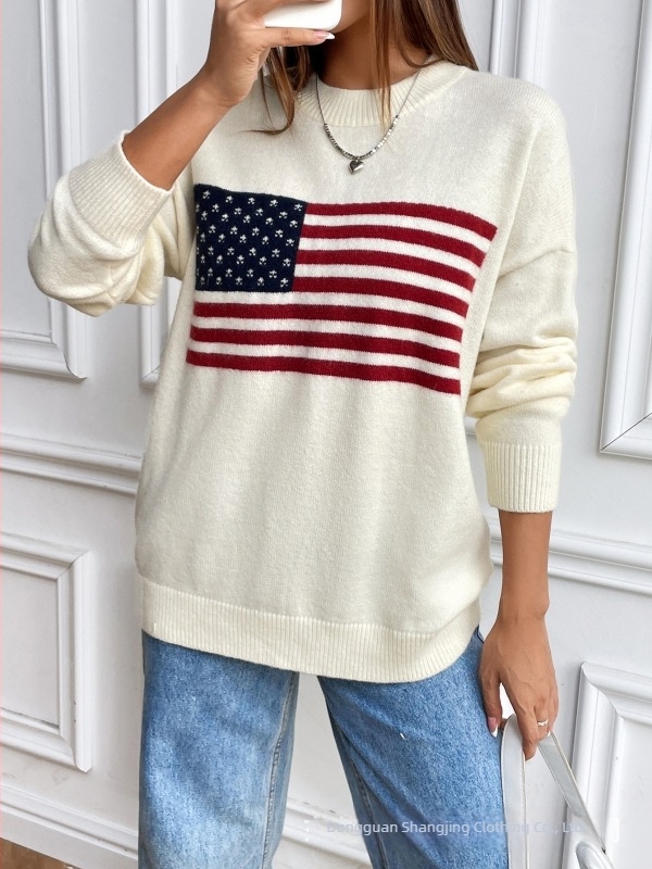 Pleteni pulover Arctic velvet od viskoze; V-izrez; dugi rukavi; širok kroj; gradski hipster stil.