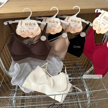 6513-2 Besprijekoran grudnjak bez šavova s V-izrezom i Chest Wrap dizajnom, debeli oblikovani košarice, puni košarice, prozračan, sportski stil top